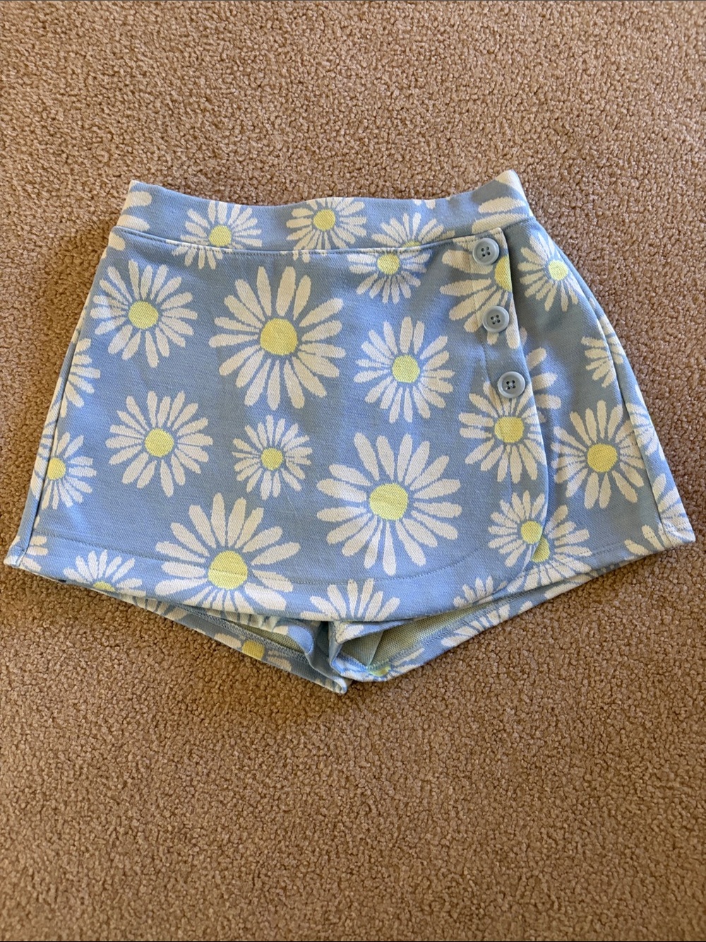 Old Navy Blue Daisy Print Skort